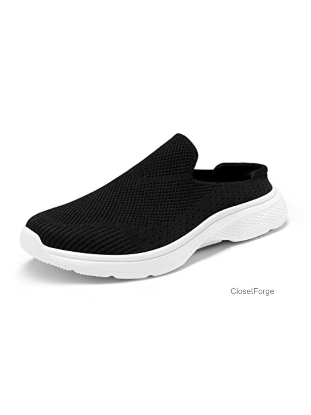 Women's Mules Slip-On Closed Toe Flat Sporty Walking Shoes Arch Support Machine